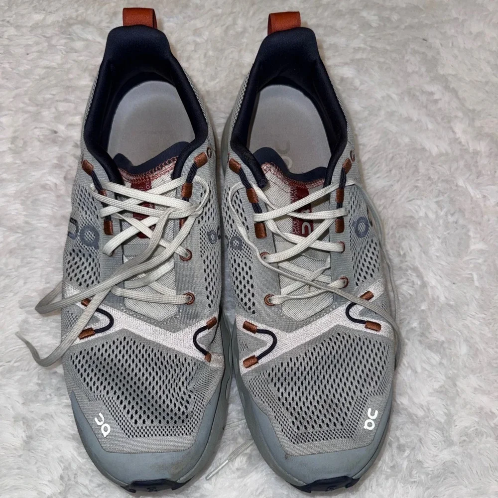 On Cloudsurfer Trail Mens Size 12 Grey CloudTec Phase Missiongrip 3ME10112145